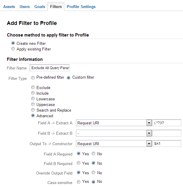 Exclude All Query Parameters