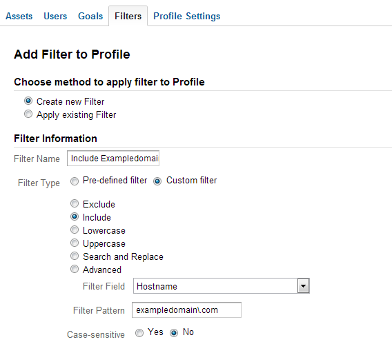 Include hostname filter