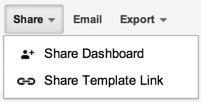 Sharing Google Analytics dashboards