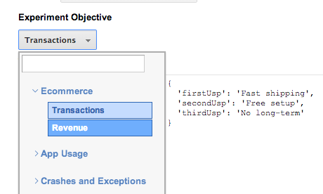 Experiment objectives