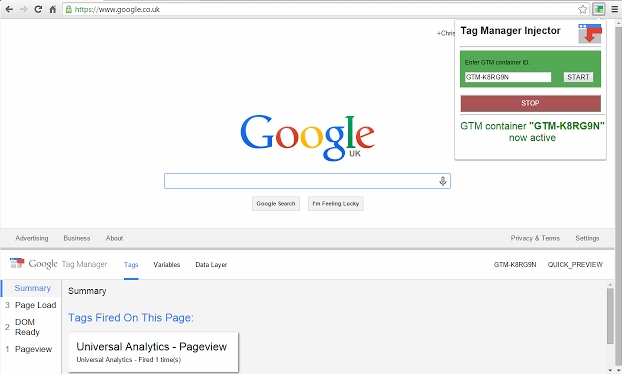 Debug Google Tag Manager