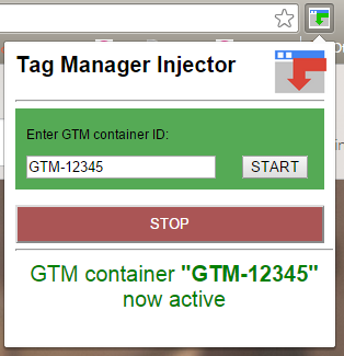 Tag Manager Injector active