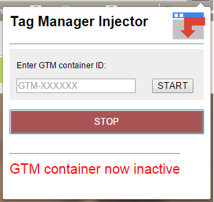 Tag Manager Injector inactive