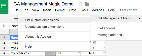 Google Analytics configuration add-on