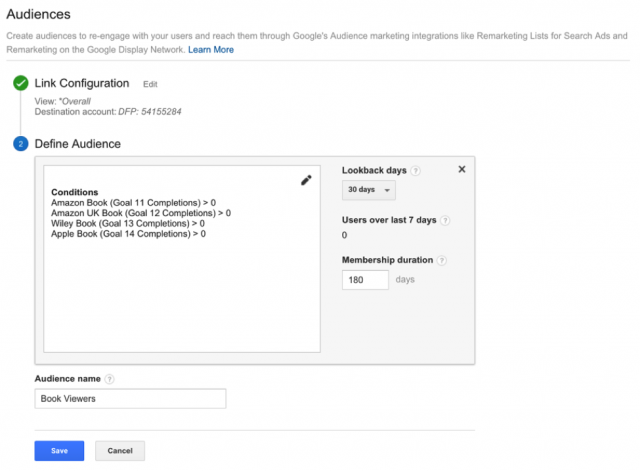 Google Analytics 360 Audience